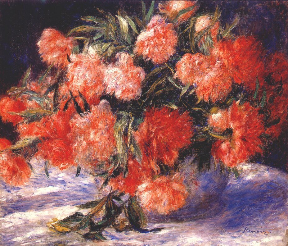 №2352549 - pierre-auguste renoir, peonies, 1880 - оригинал