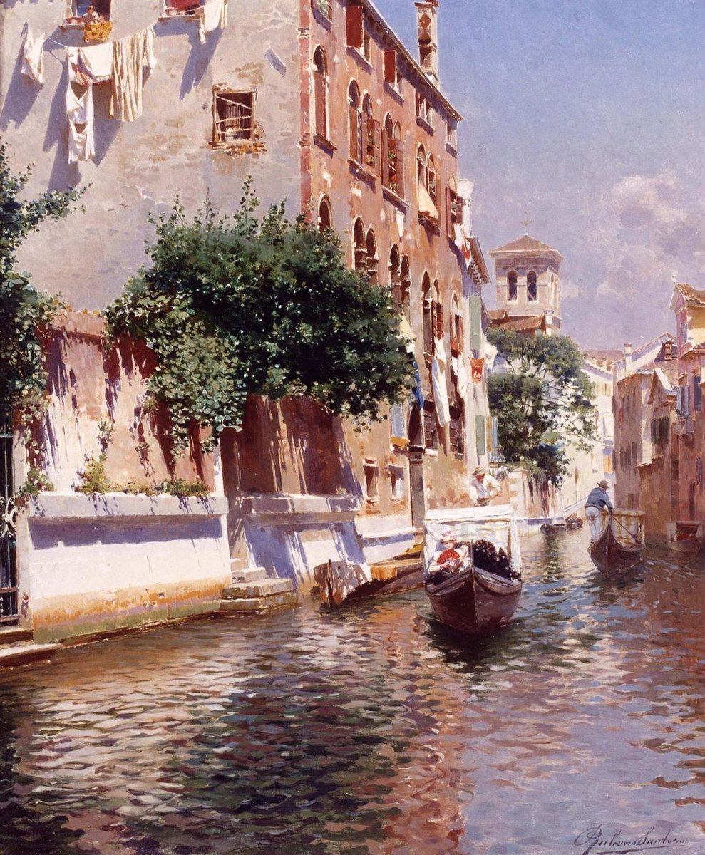 №2352699 - st. apostoli canal, venice, 1859 - 1942, rubens santoro (italian - оригинал