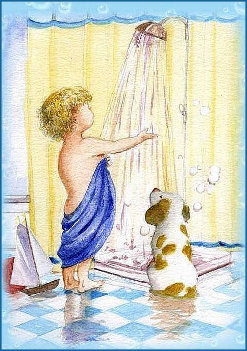 En la ducha - persona - оригинал