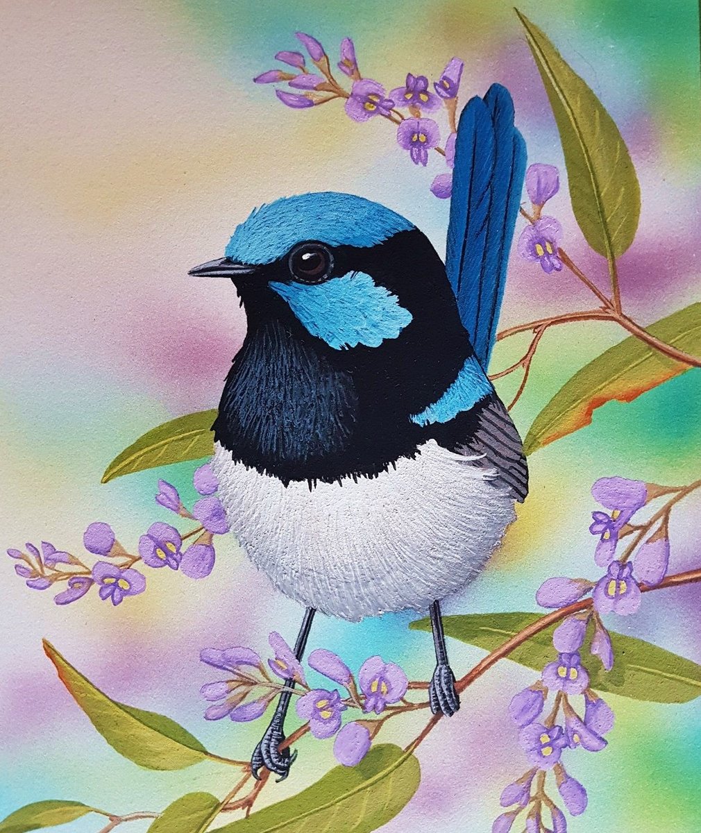 Pássaro. - flores. pássaro. - оригинал