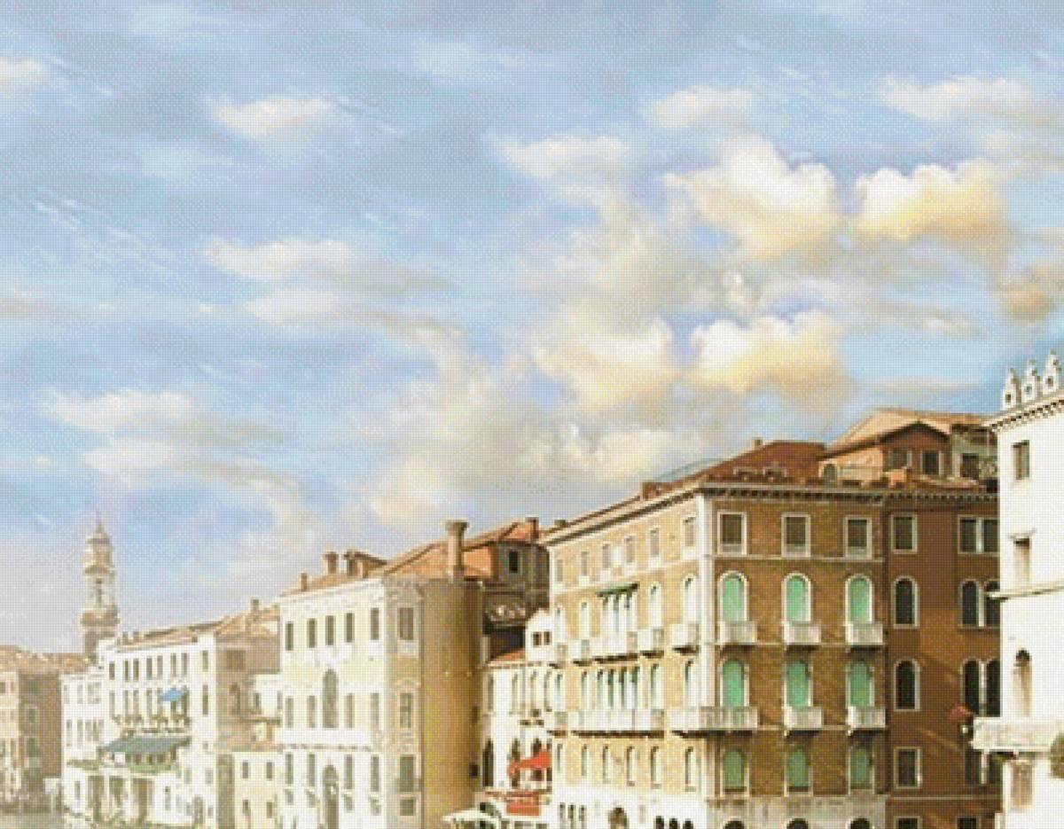 Венеция . схема№1 - канал, город, венеция - предпросмотр