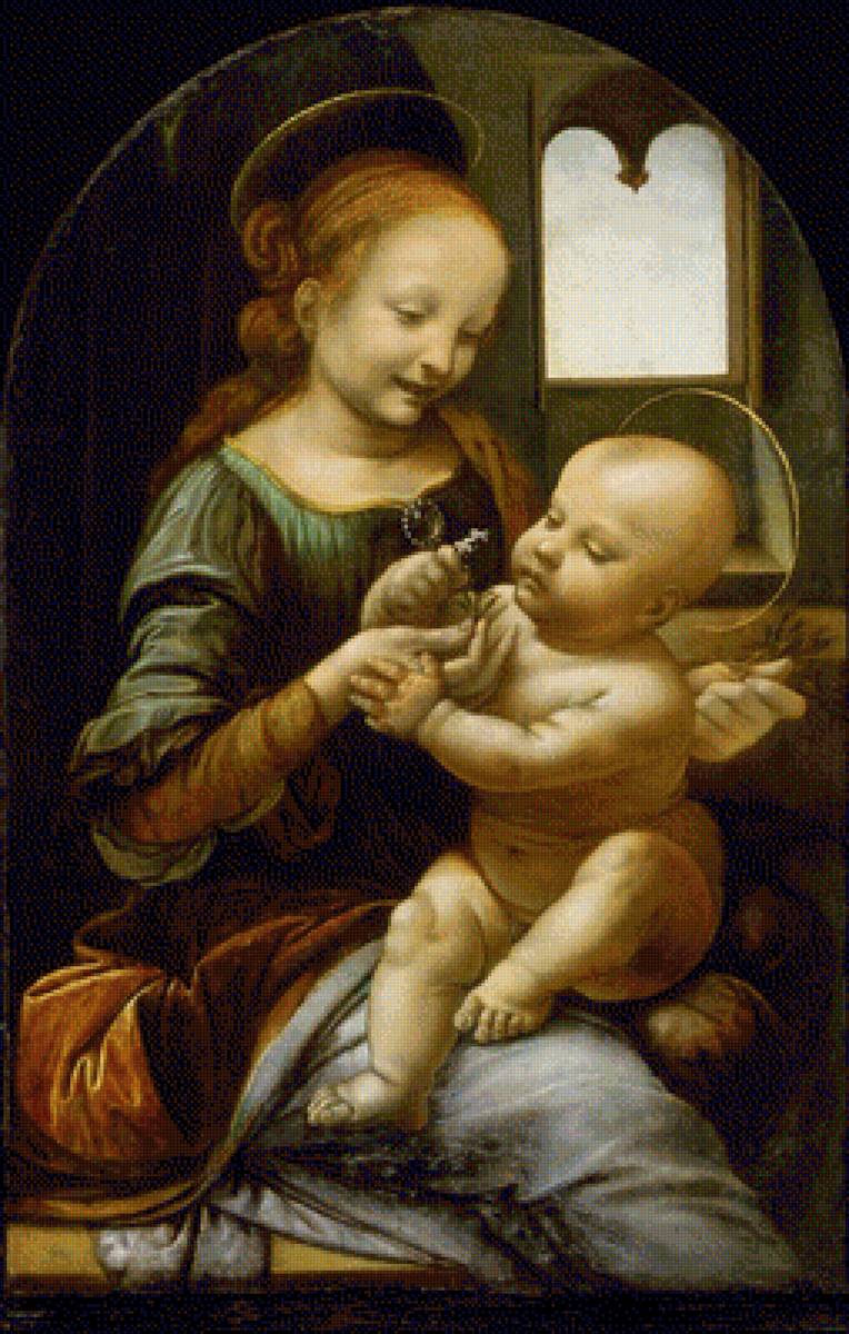 №2355154 - леонардо де винчи, мадонна бенуа с малышом - предпросмотр