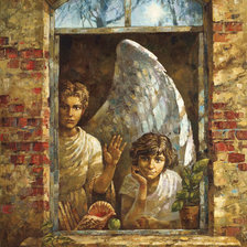 Схема вышивки «ангелы-хранители»