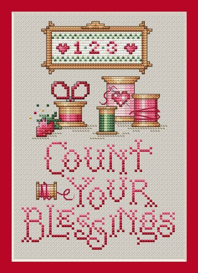Count Your Blessings - carretes, bordado, costura, hilos - оригинал