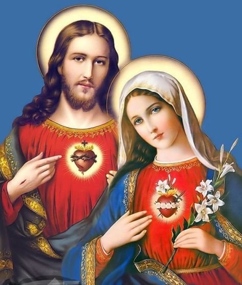 Corazón de Jesús y María - religioso - оригинал