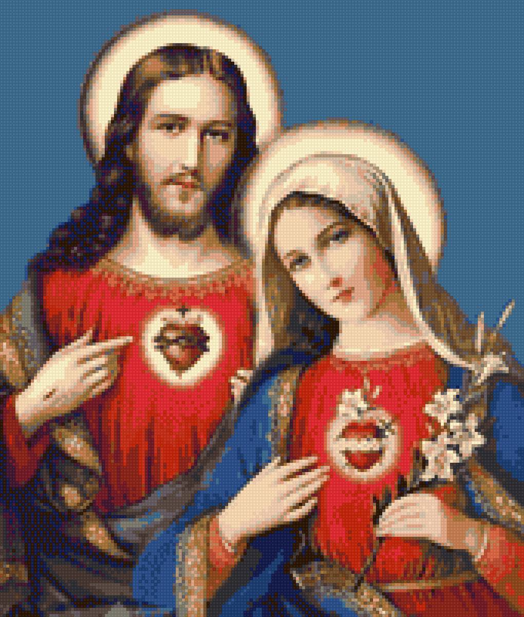 Corazón de Jesús y María - religioso - предпросмотр