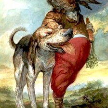 Схема вышивки «заяц»