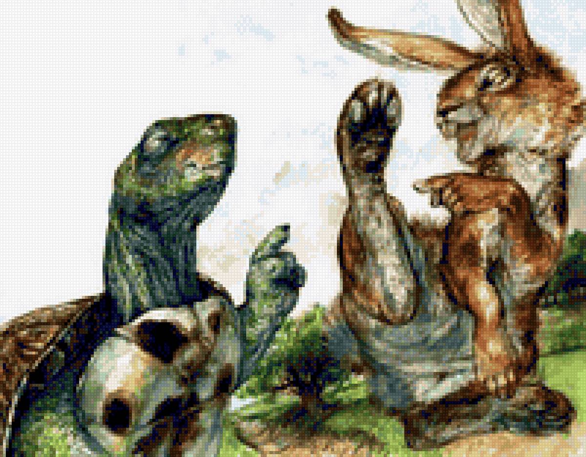 кролик и черепаха - кролик - предпросмотр