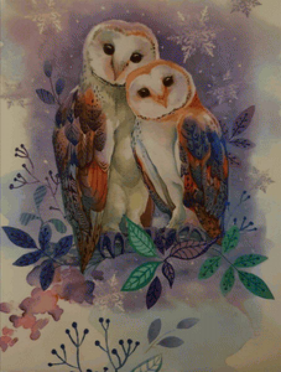 Милые совушки - сова, совушка., совы - предпросмотр