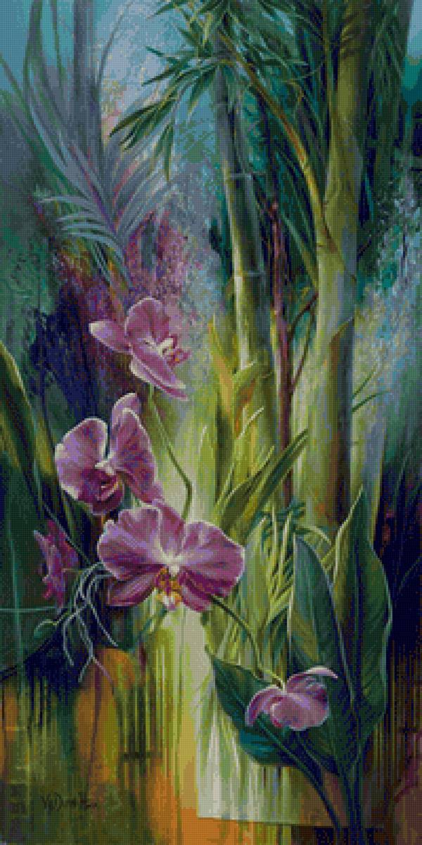 orquídea e - flores - предпросмотр