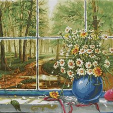 Схема вышивки «дождь»