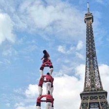 Схема вышивки «castellers a paris»