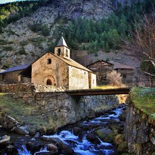 Схема вышивки «ermita a la vora del rio»