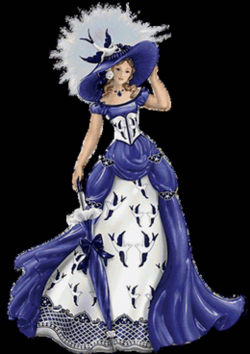 Dama de Azul - personajes - предпросмотр