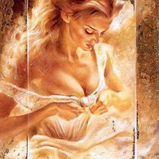 Схема вышивки «Девушка»