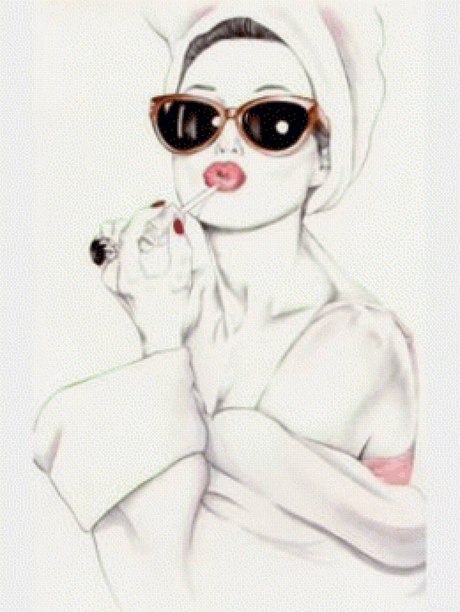 audrey pintanse els llavis - предпросмотр