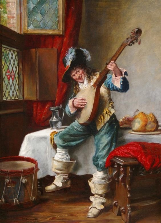 №2364735 - люди, музыка, (худ. беннет френк мосс), мужчина - оригинал