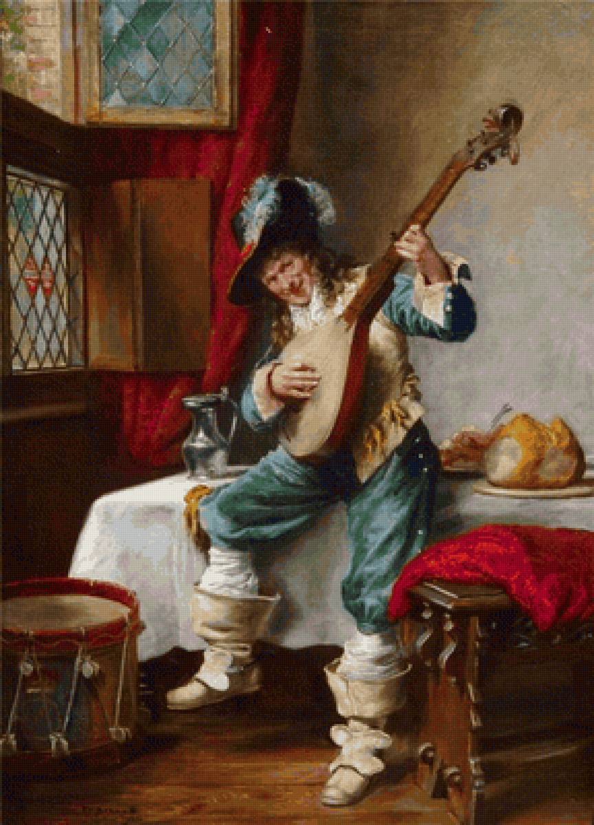 №2364735 - мужчина, музыка, люди, (худ. беннет френк мосс) - предпросмотр