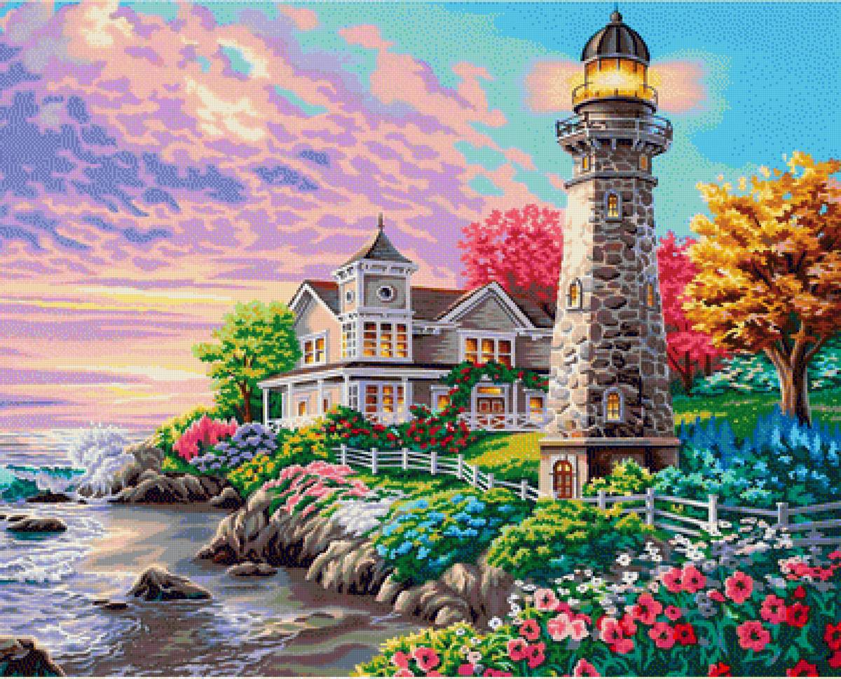 Lighthouse Garden - lighthouse - предпросмотр