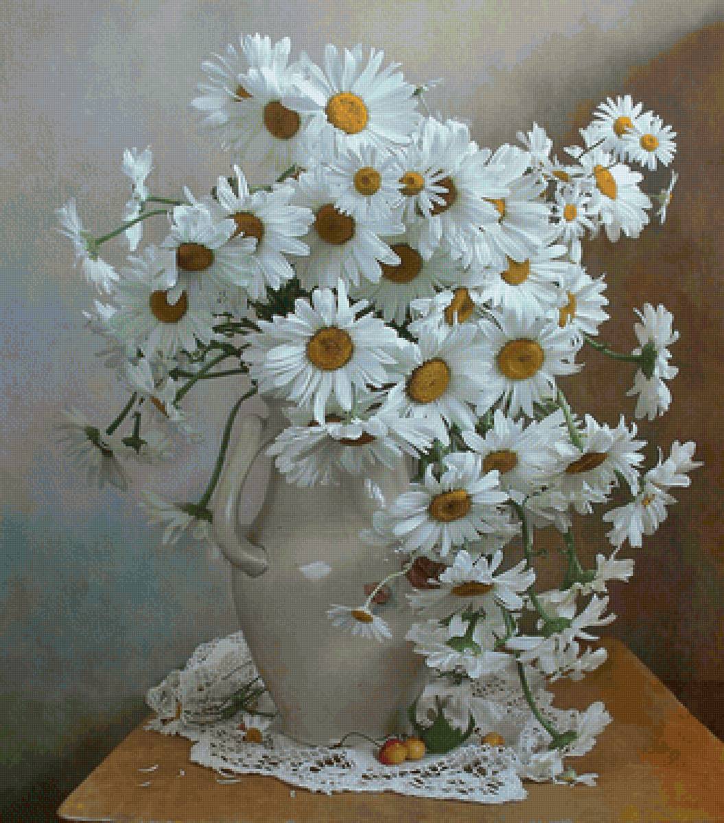 Boque de camomila. - flores. - предпросмотр