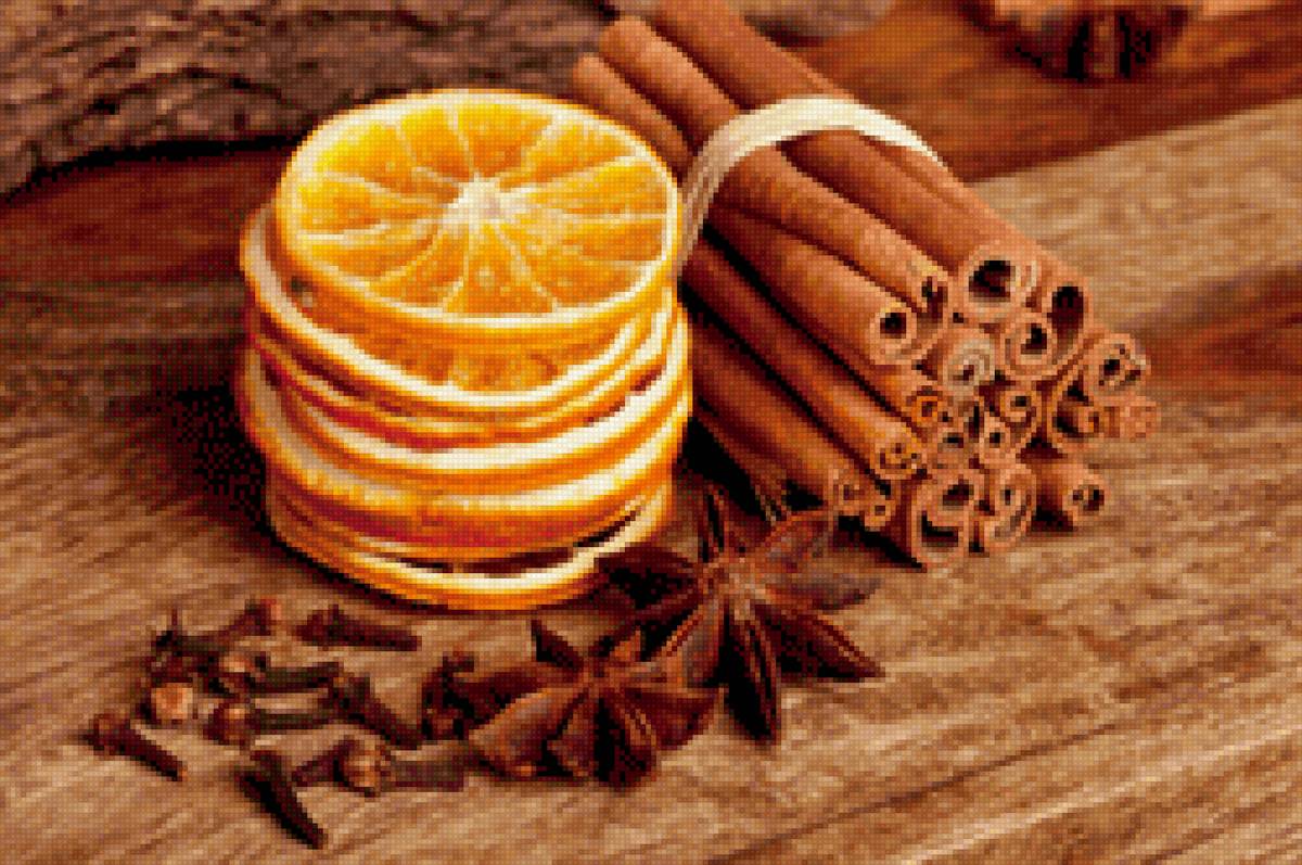 Апельсин с корицей - предпросмотр