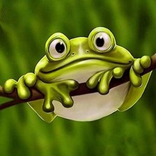 Схема вышивки «Лягушонок»