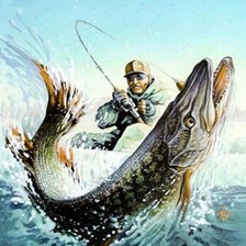 Схема вышивки «Ловись рыбка большая и маленькая»