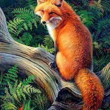 Схема вышивки «Лиса»