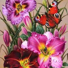 Схема вышивки «Ирисы»