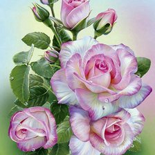 Схема вышивки «Розы»