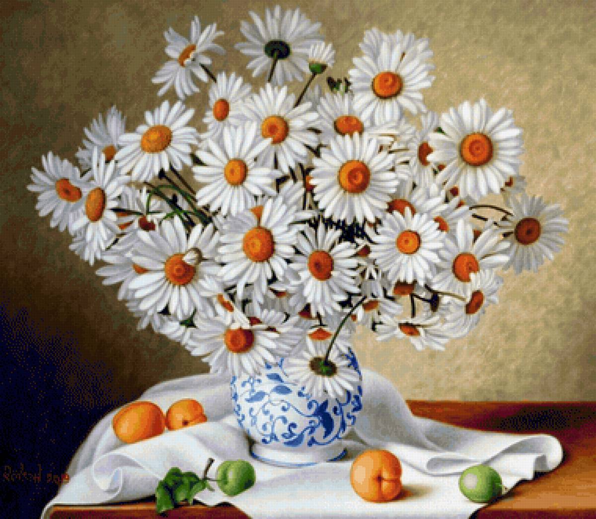 Boque de camomila. - flores. frutas . - предпросмотр