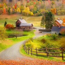 Схема вышивки «пейзаж»