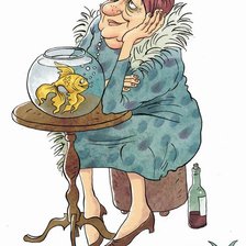 Схема вышивки «Бабкин гороскоп "Рыбы"»