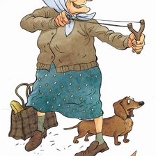 Схема вышивки «Бабкин гороскоп "Стрелец"»