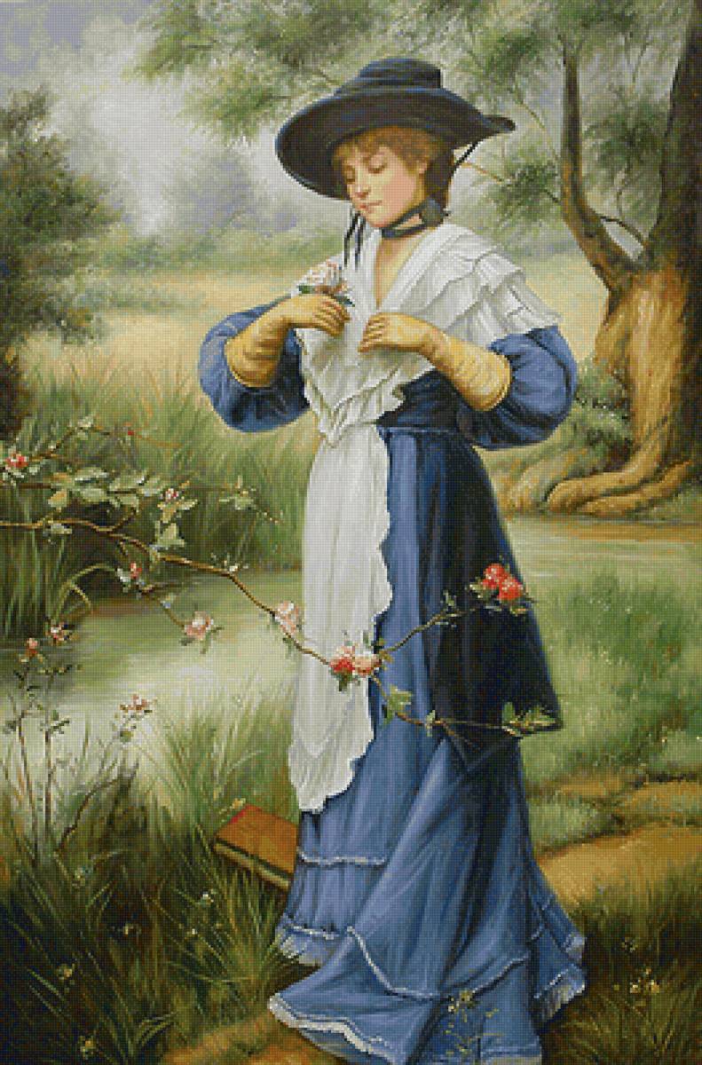 žena v modrom - предпросмотр