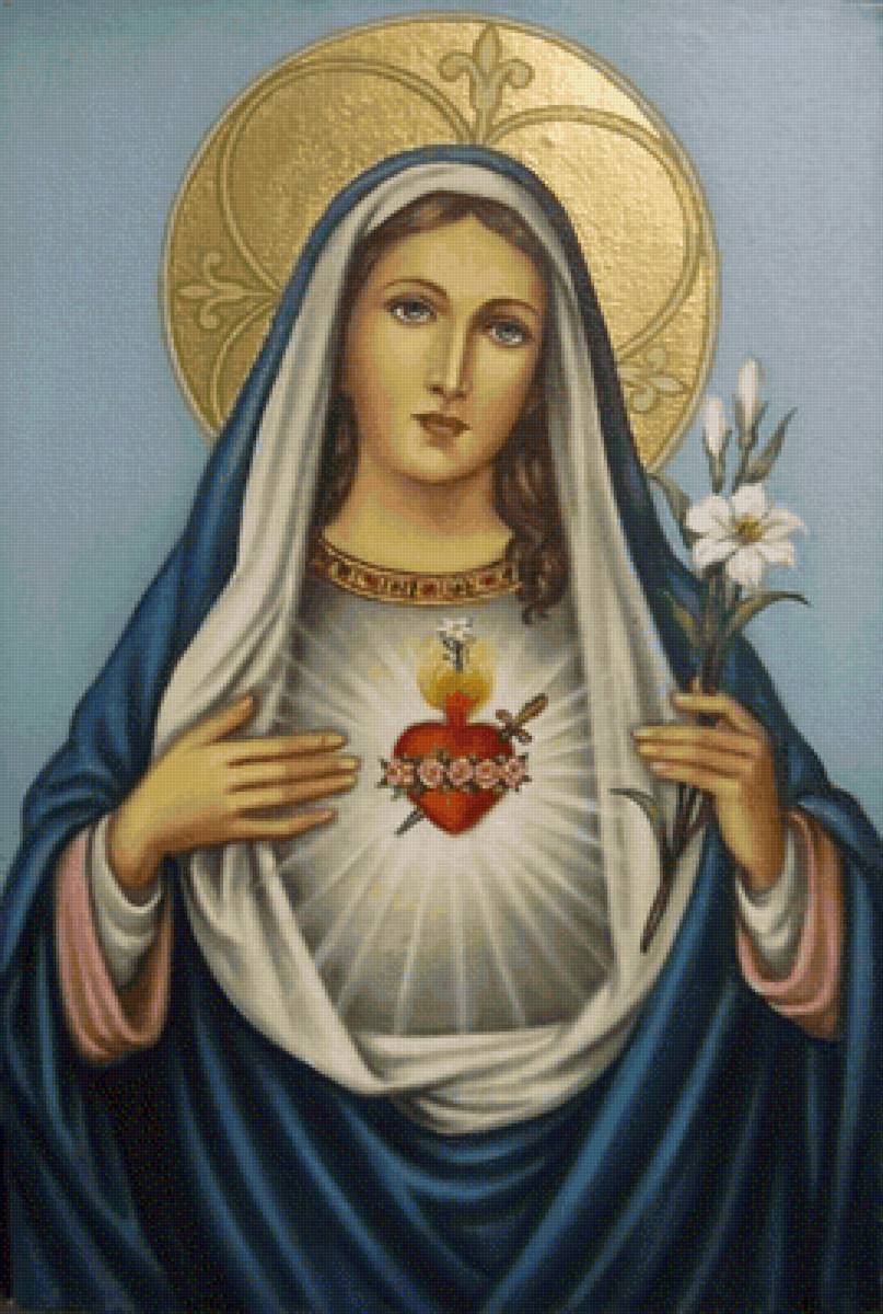 Мария - сердце марии, матери божья, мария - предпросмотр