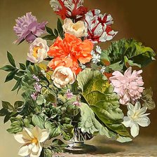 Схема вышивки «Цветы»