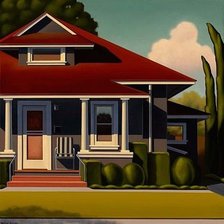 Схема вышивки «дом»