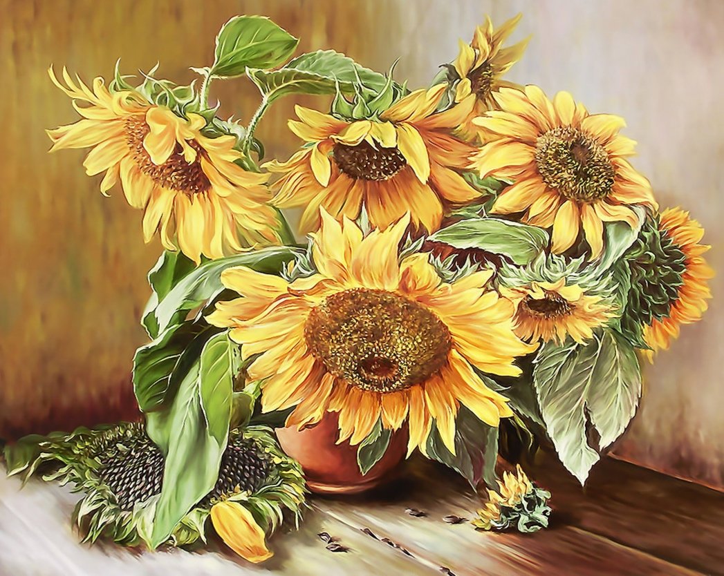 Подсолнухи - подсолнухи - оригинал