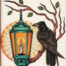 Схема вышивки «Corvo.»