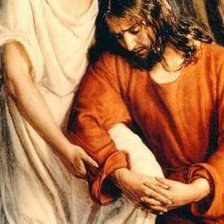 Схема вышивки «Ангел с Иисусом.»