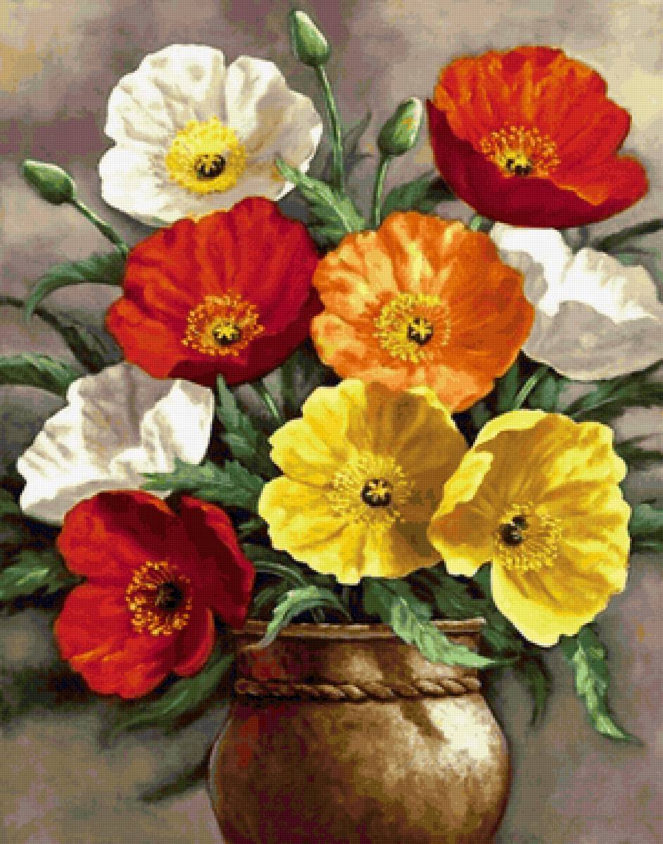 Тюльпаны - тюльпаны, цветы, натюрморт - предпросмотр