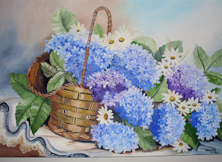 Hortensias celestes - flores - оригинал