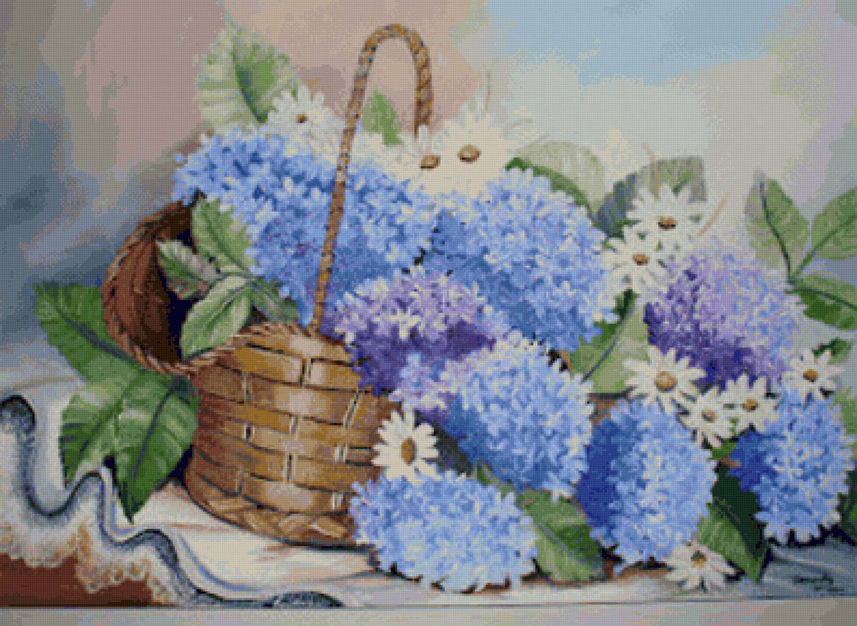 Hortensias celestes - flores - предпросмотр