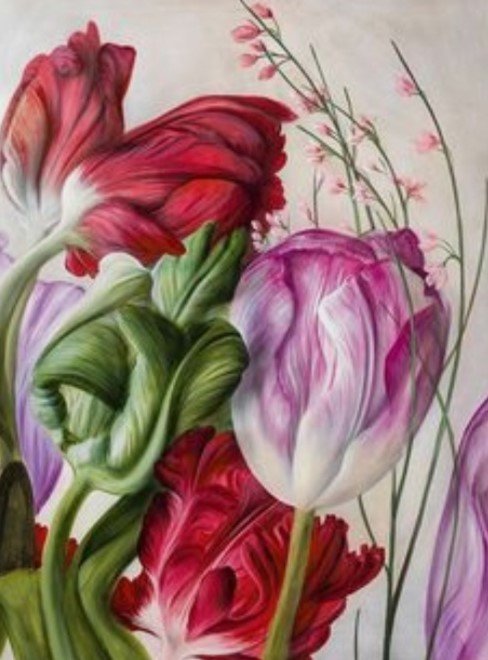 Tulipanes lot - flores - оригинал