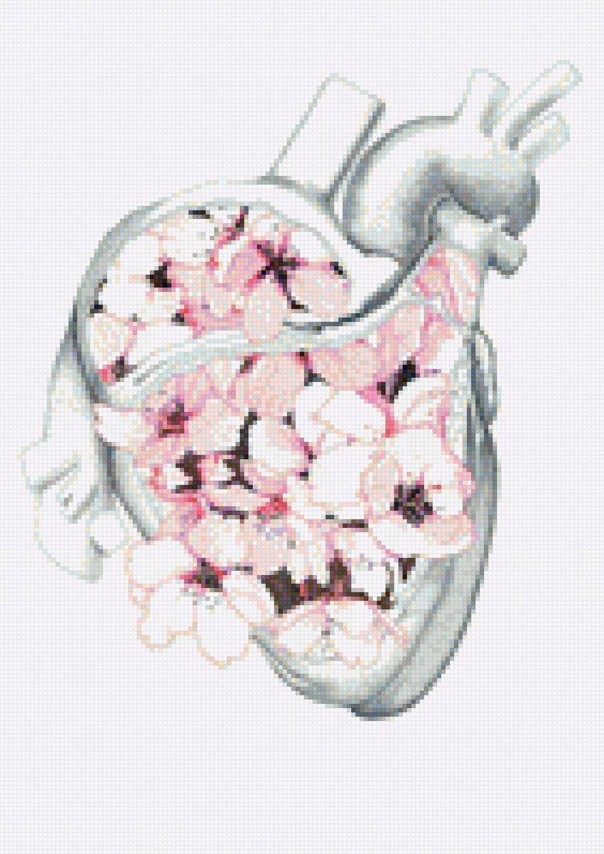 Сердце - цветы, сердце - предпросмотр