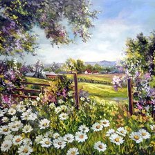 Схема вышивки «Paisagem  rural.»