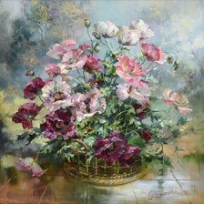 Схема вышивки «Вьюгова (маки)»