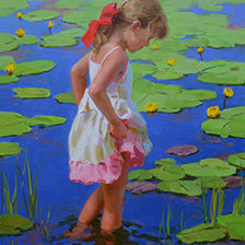 Схема вышивки «кувшинки»