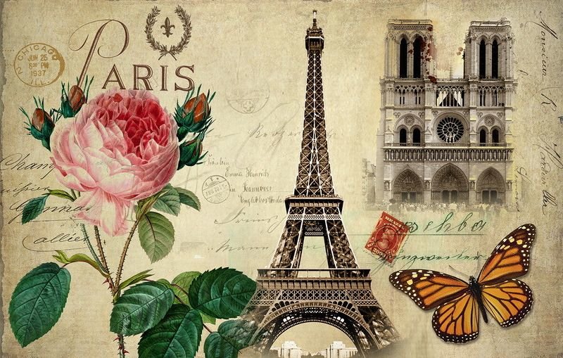 париж - роза, париж, город - оригинал